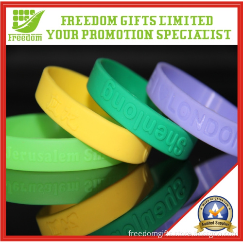 Logo Embossed Adults Silicone Wristbands (FREEDOM-SB004)